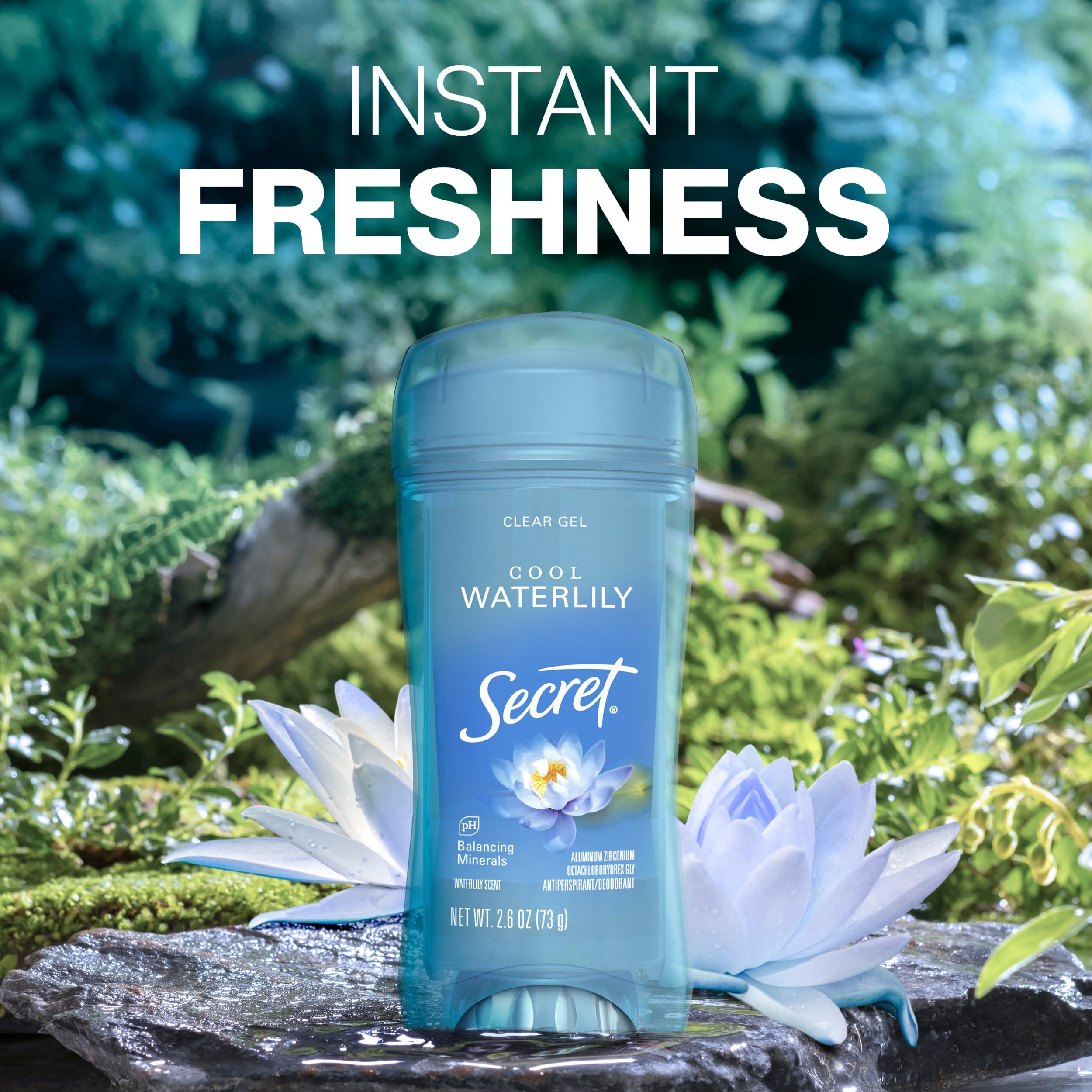 Secret Fresh application glide for smooth, even coverage.