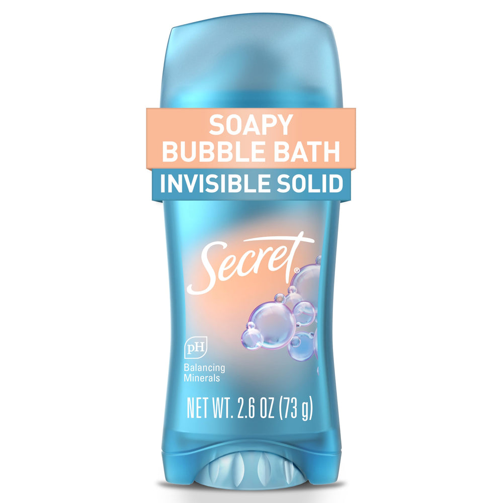 Secret Fresh deodorant bottle showing long-lasting freshness