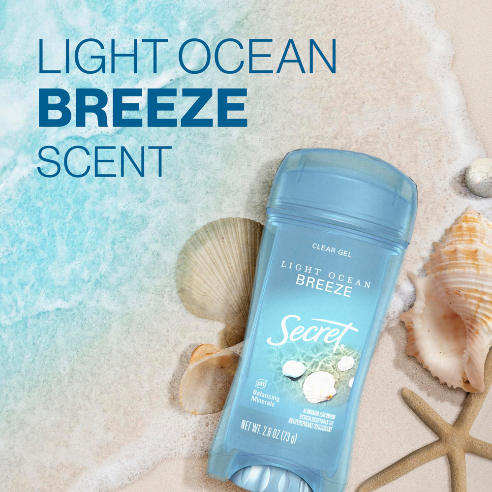 Secret Fresh fast-drying formula illustration shows no residue