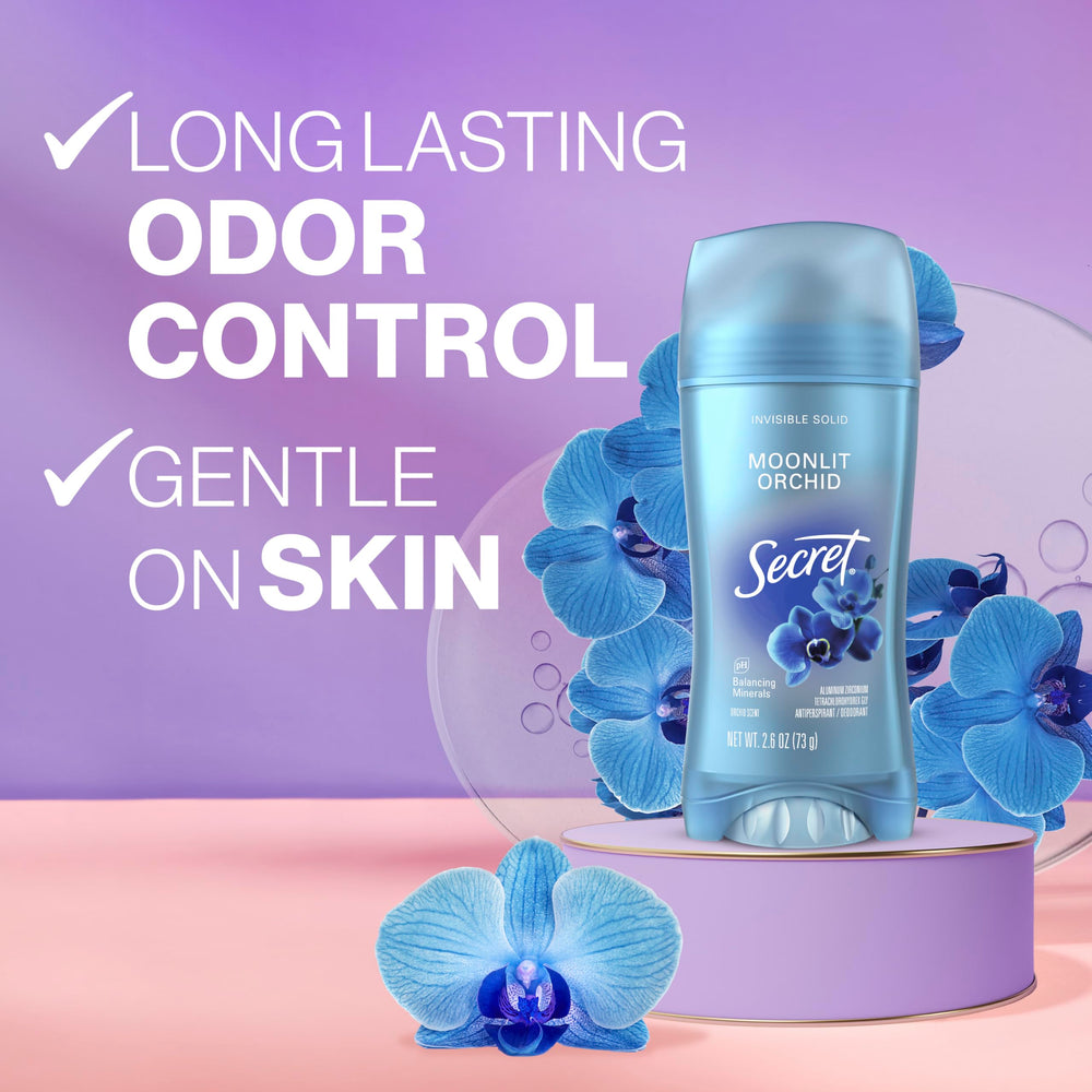 Secret Fresh invisible solid application swipe for smooth, fast protection