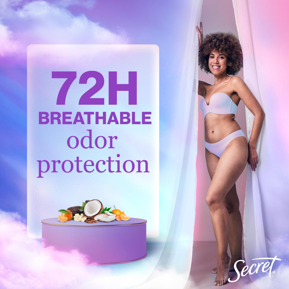 Secret Fresh invisible solid application with smooth glide