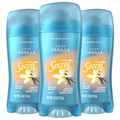 Secret Fresh invisible solid bottle showing long-lasting, breathable protection.