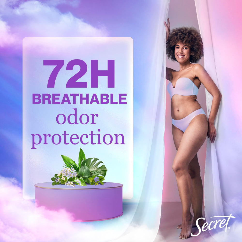 Secret Fresh minerals for pH balance close-up emphasizes skin-friendly freshness