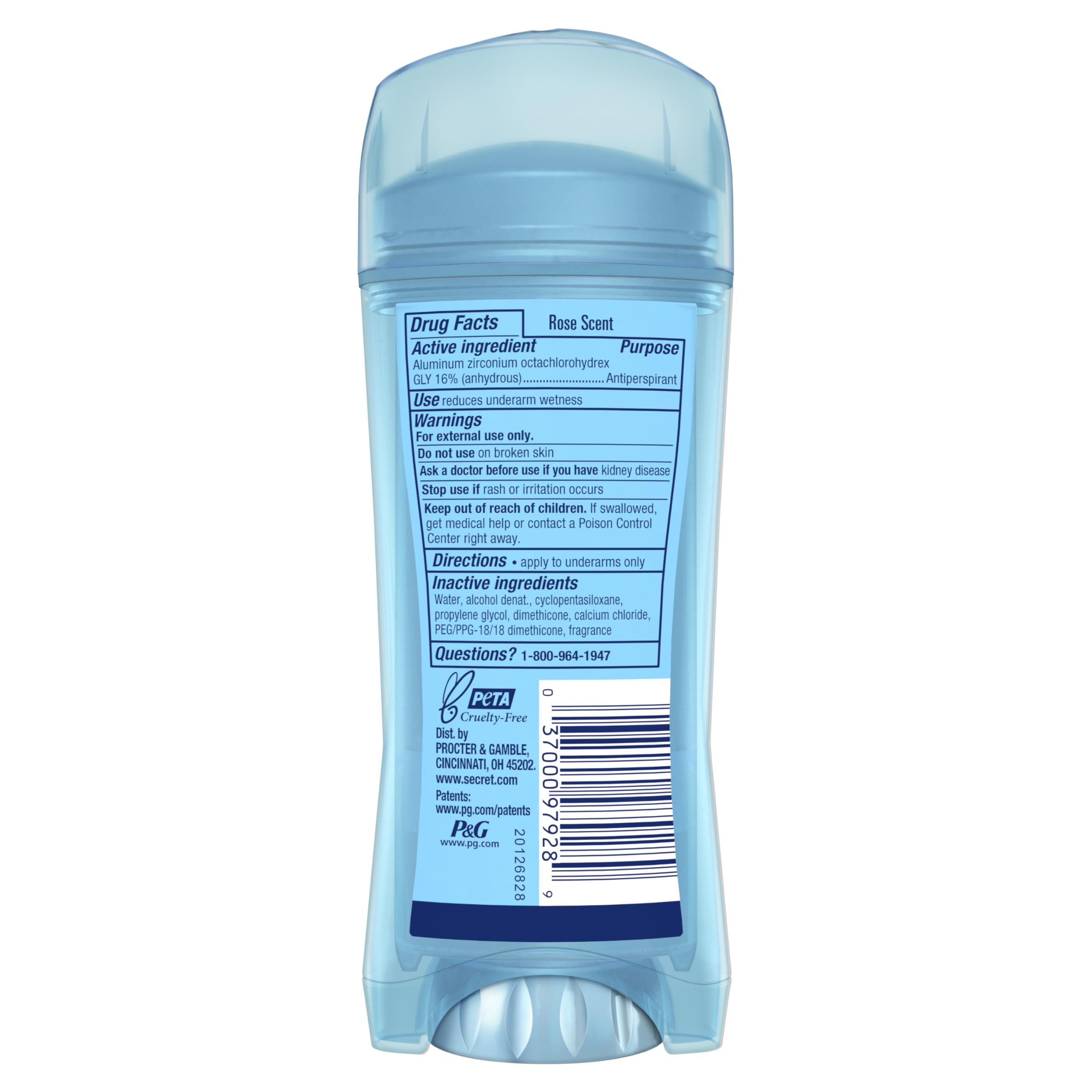 Secret Fresh 3.4 oz can be carried in purse for on-the-go freshness.