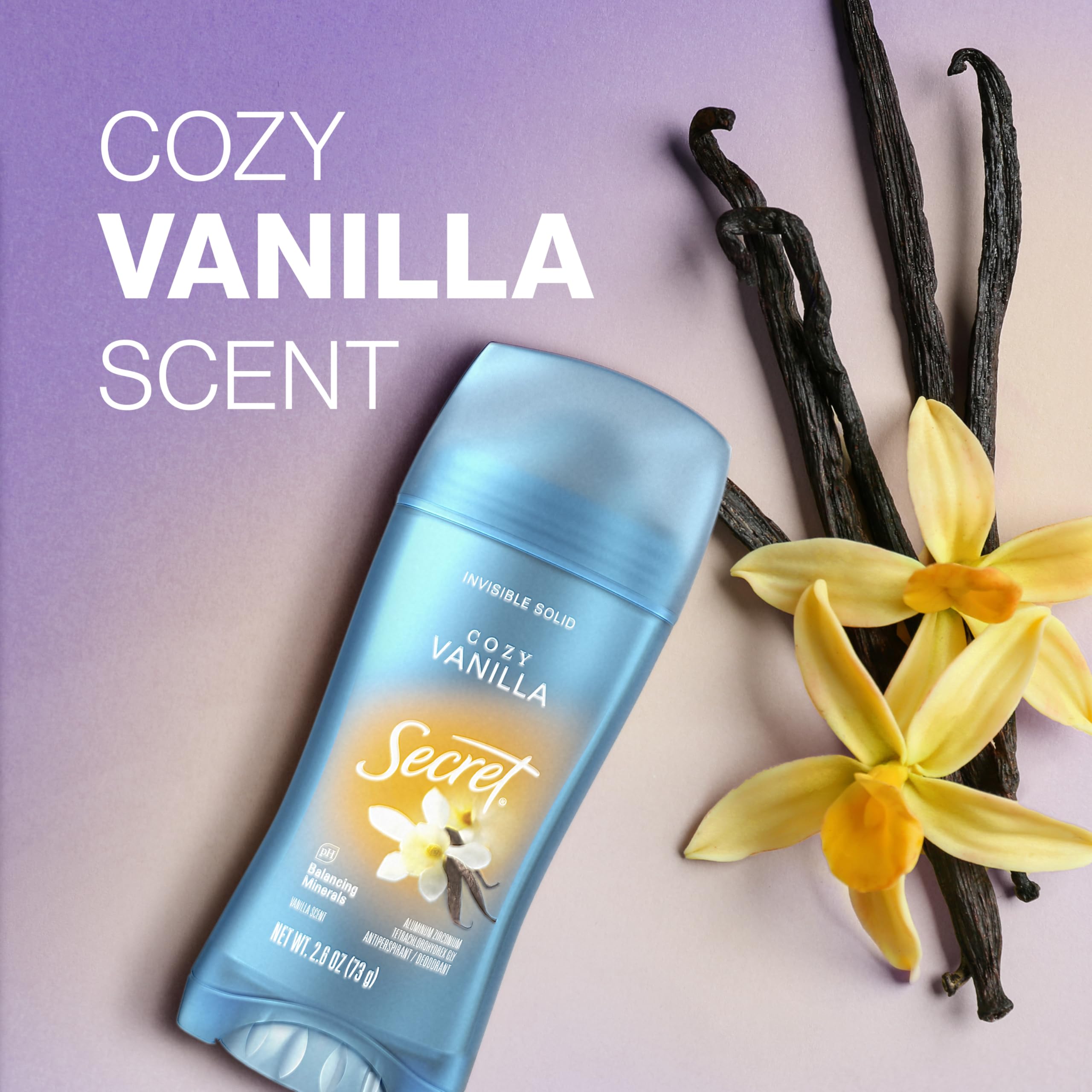 Secret Fresh texture close-up reveals creamy invisible finish.