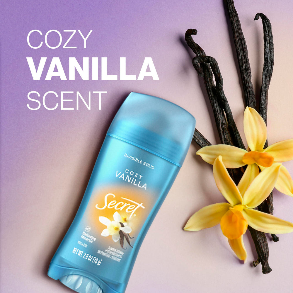 Secret Fresh texture close-up reveals creamy invisible finish.
