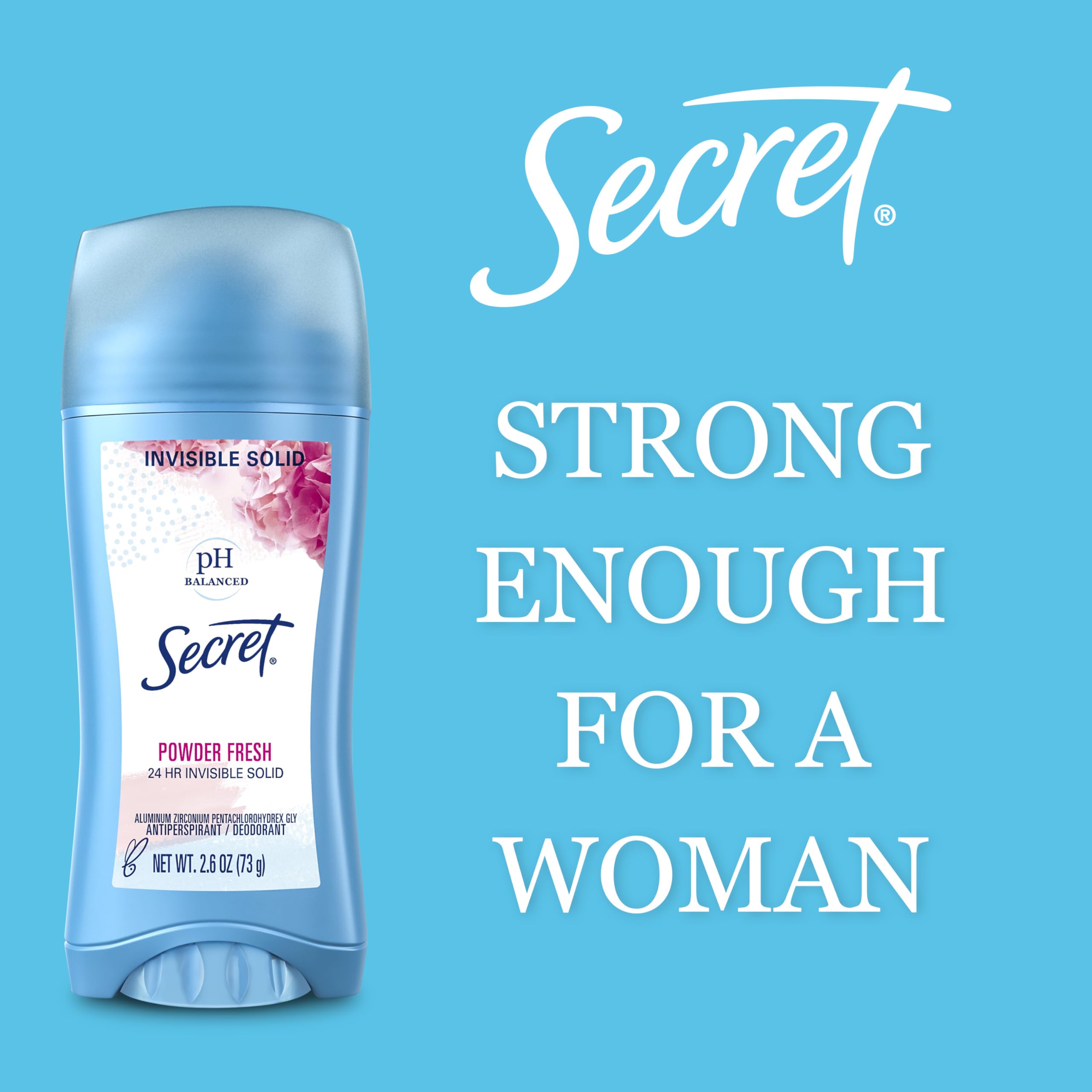 Secret gentle-on-skin formula promotes comfortable daily use.