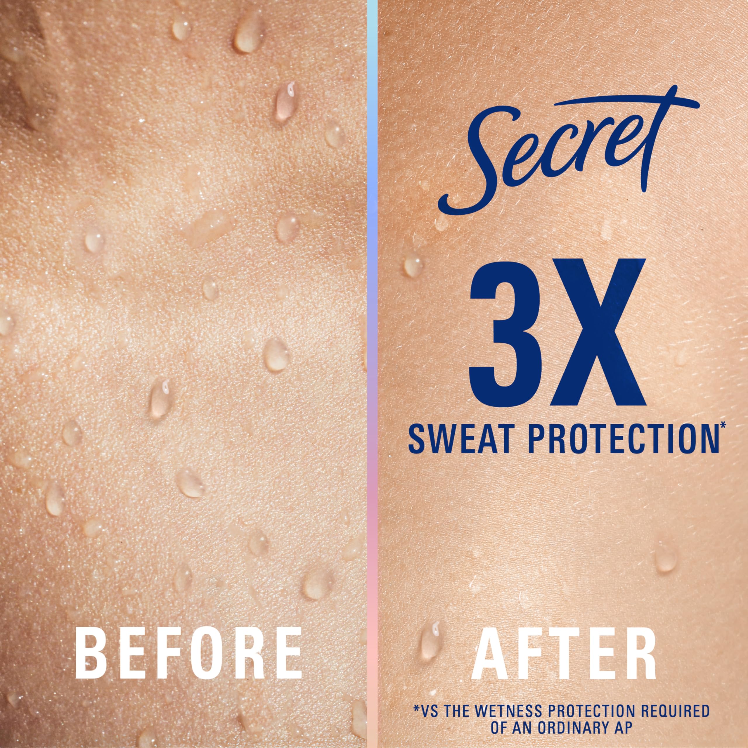 Secret Hyaluronic Acid image emphasizes skin barrier support for underarm comfort.
