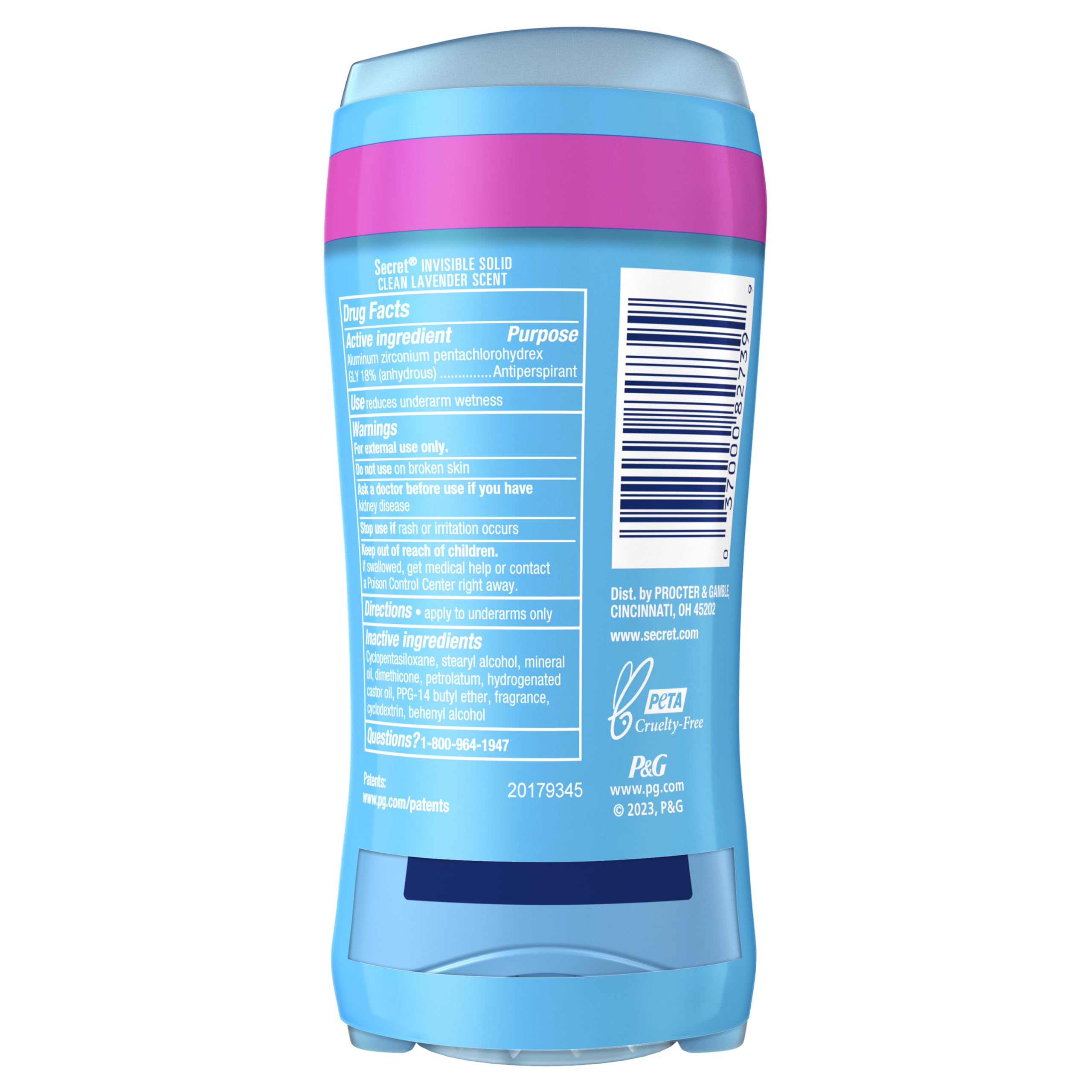 Secret lavender-scented stick ideal for work or workouts.