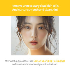 Secret Key Lemon Sparkling Gel with citrus imagery suggesting vitamin C brightness.