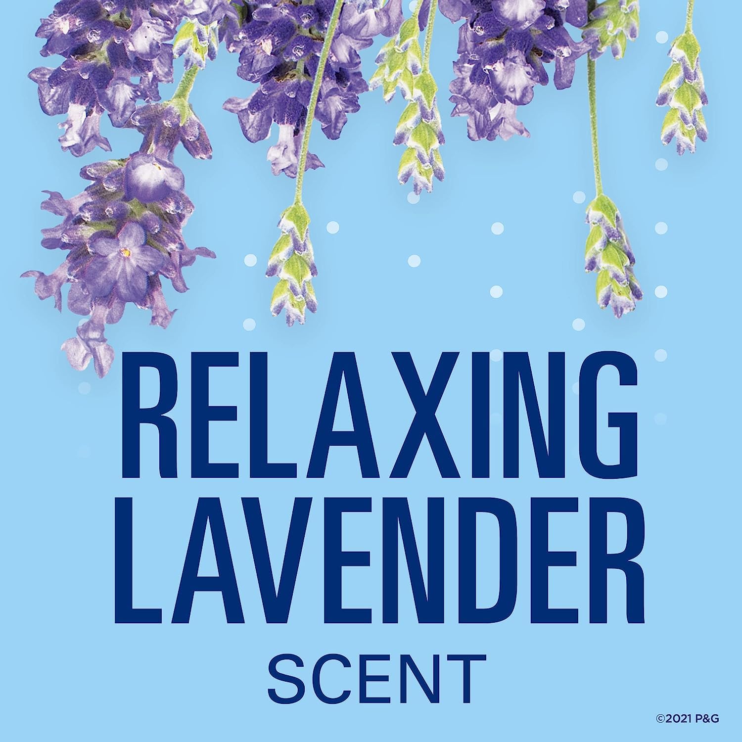 Secret Lavender odor control claim visual emphasis for daytime protection.
