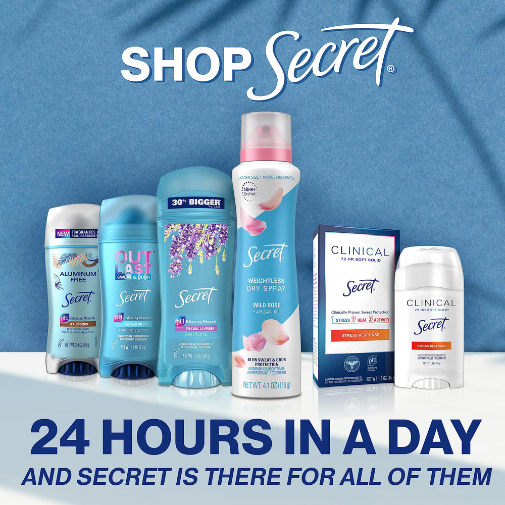 Secret Lavender pack displayed on a vanity for daily routine convenience.