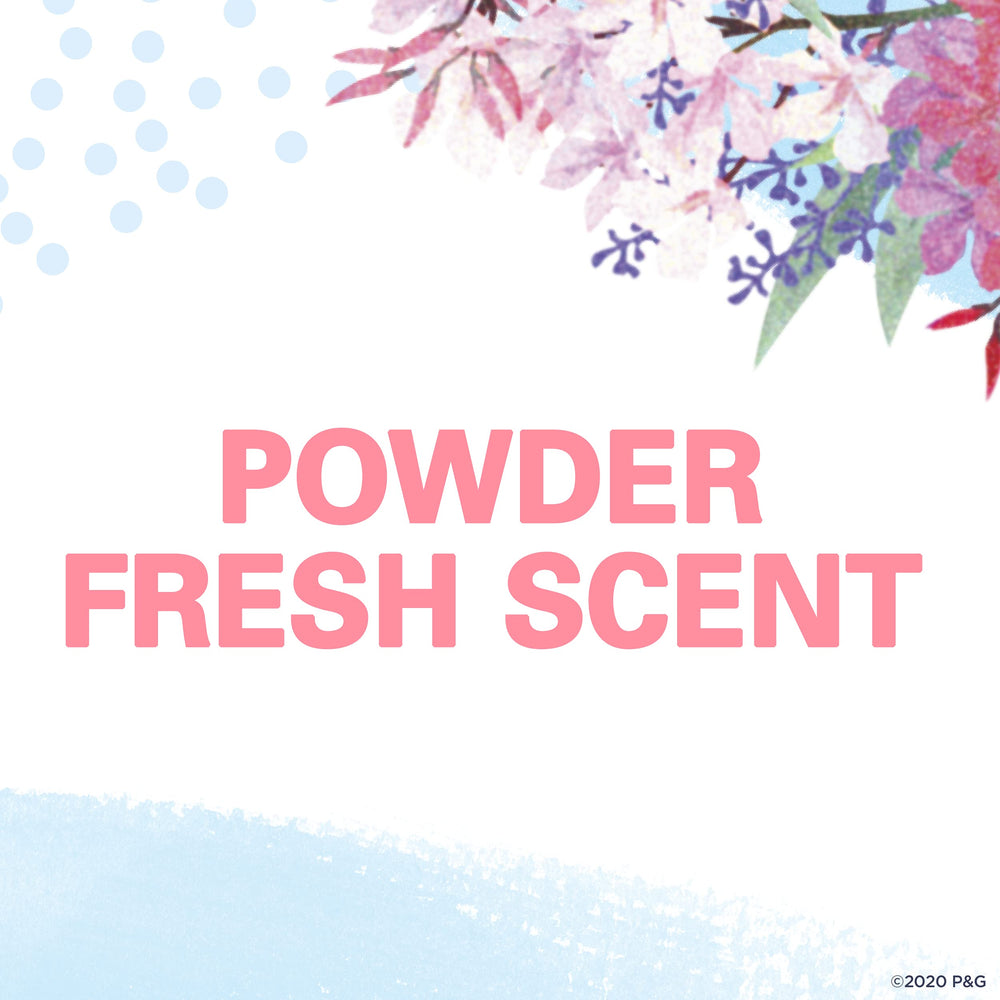 Secret invisible protection leaves no white residue on fabrics or skin.
