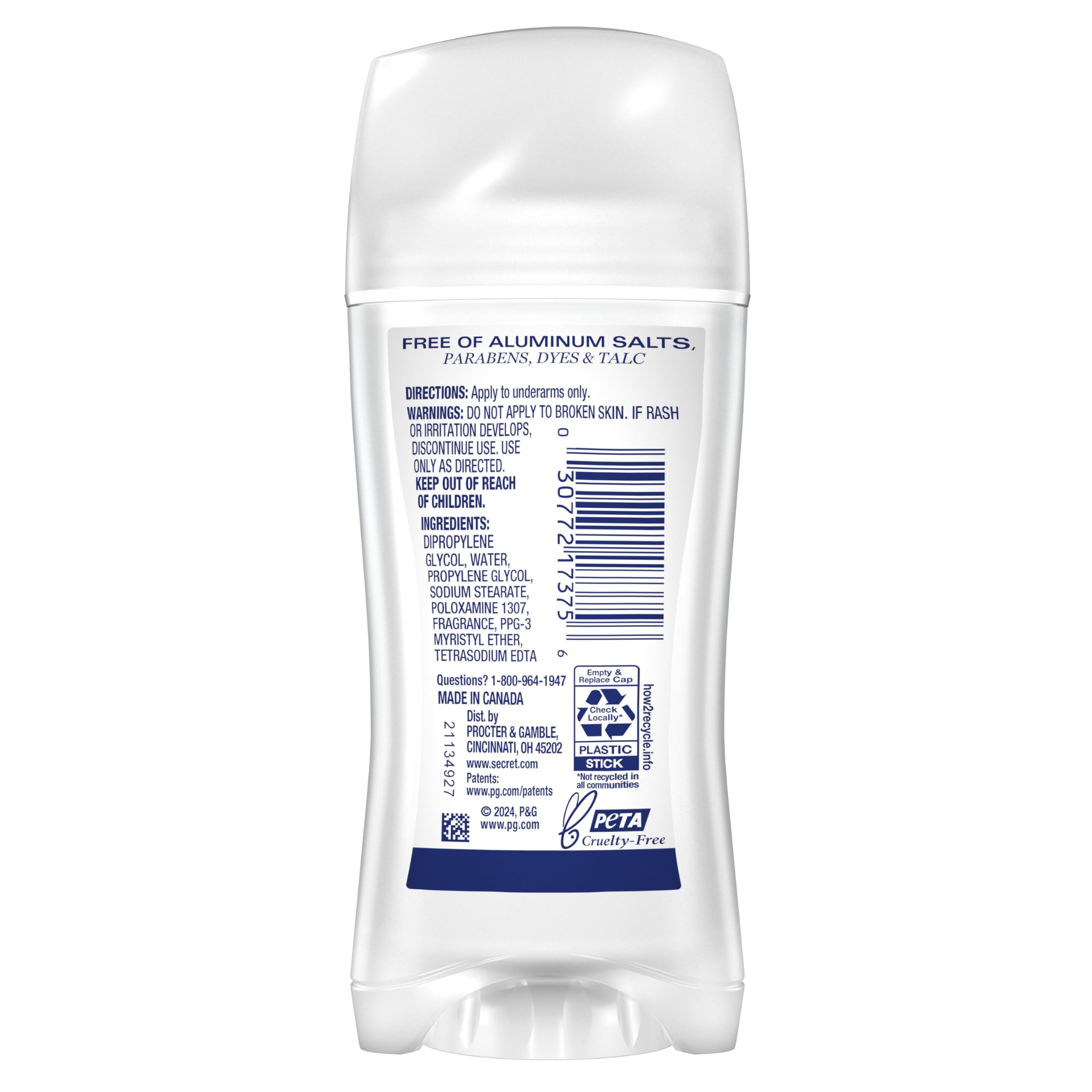 Secret ocean scent image conveys refreshing daily protection.