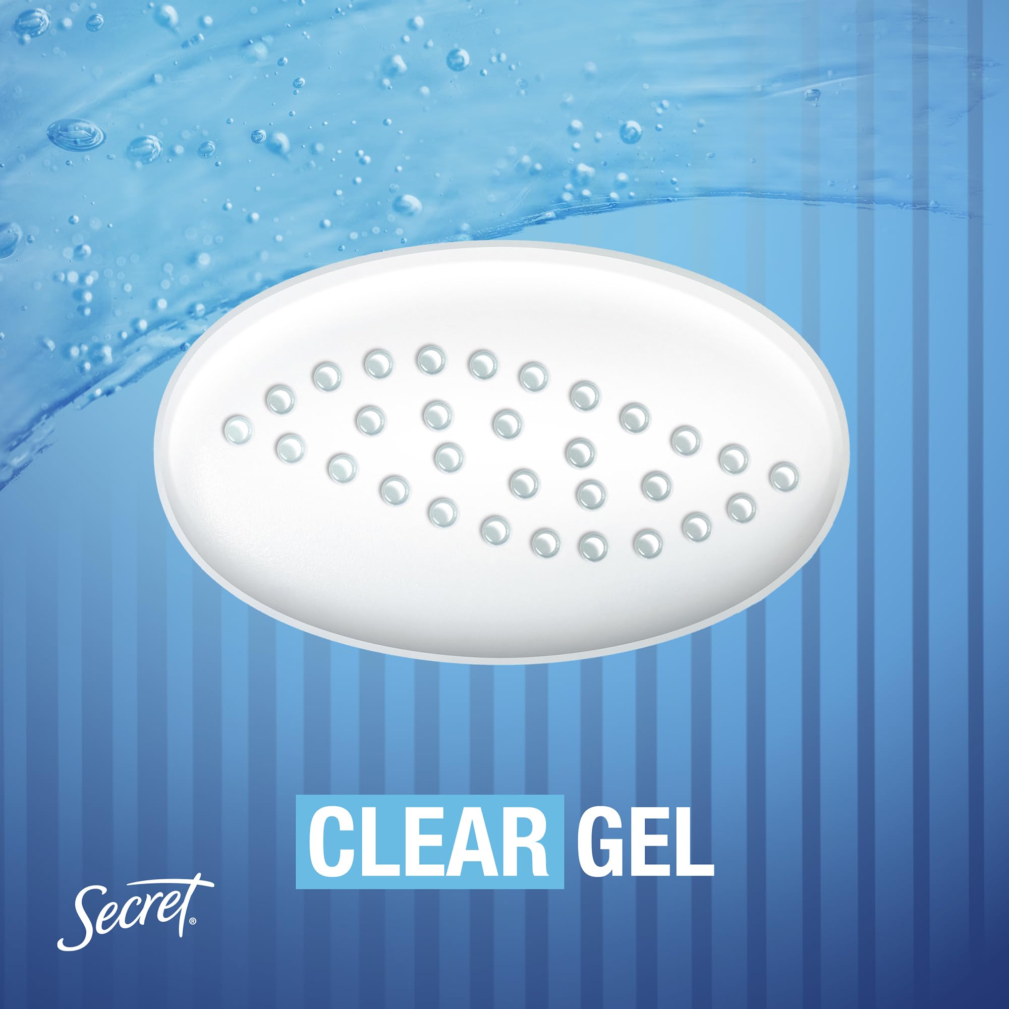 Secret Outlast graphic illustrating bacteria-fighting odor protection.