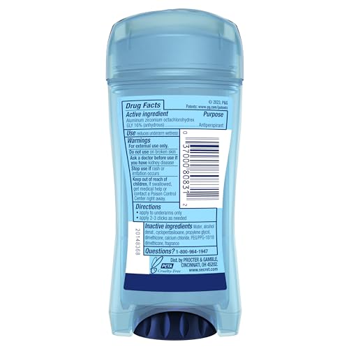 Secret Outlast unscented gel bottle suited for daily use