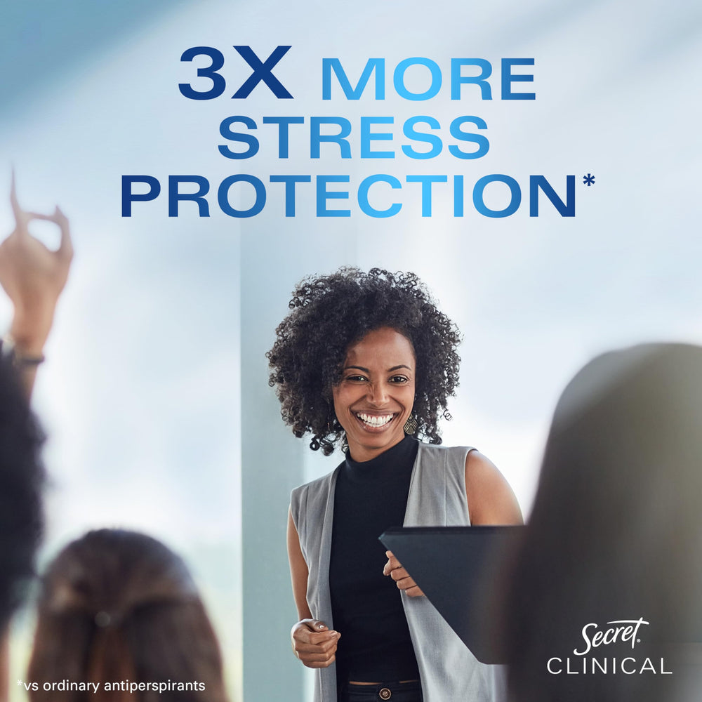 Secret pH-balanced minerals help skin comfort while protecting against odor.