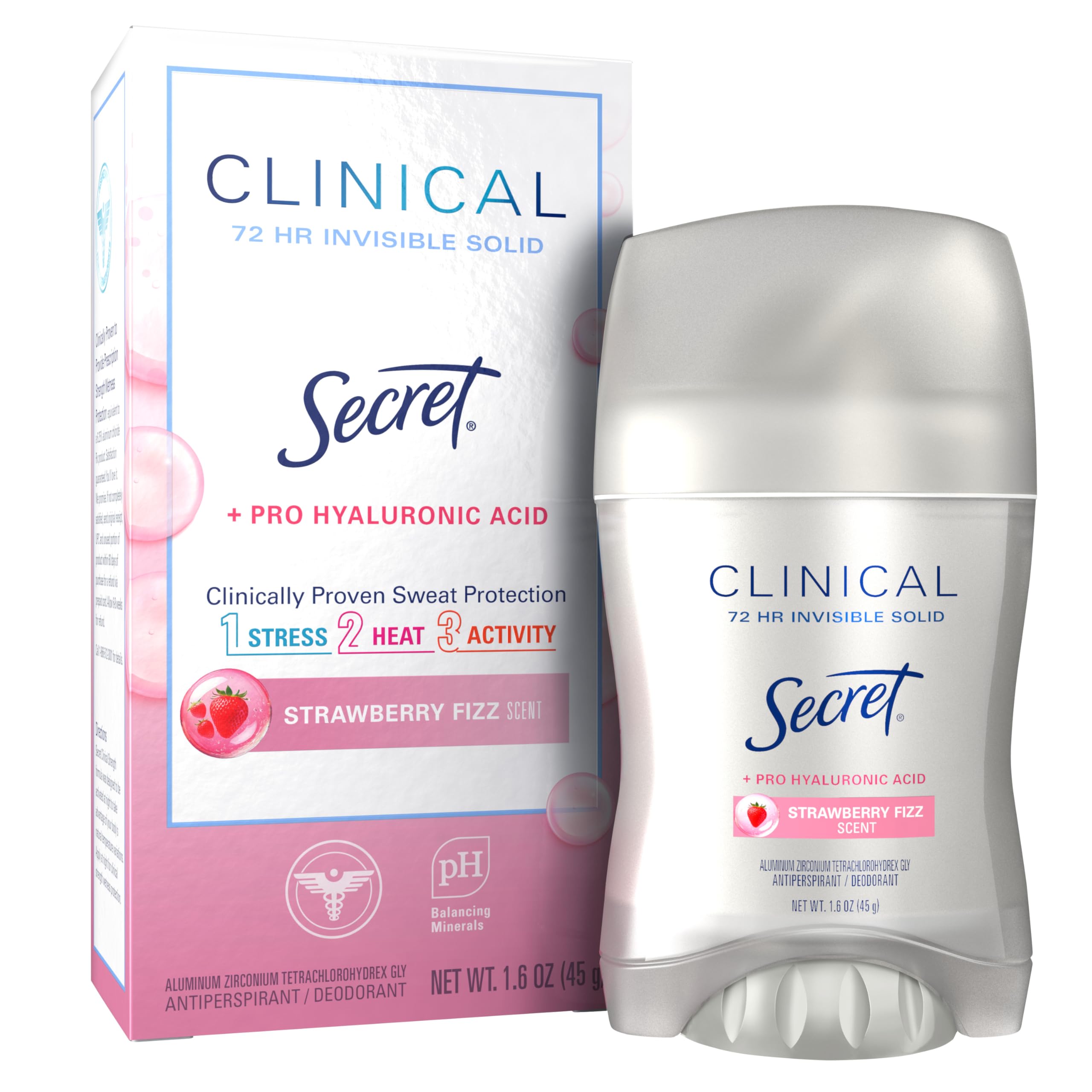 Secret Strawberry Summer bottle highlighting bold fragrance with clinical protection for all-day confidence