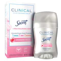 Secret Strawberry Summer bottle highlighting bold fragrance with clinical protection for all-day confidence