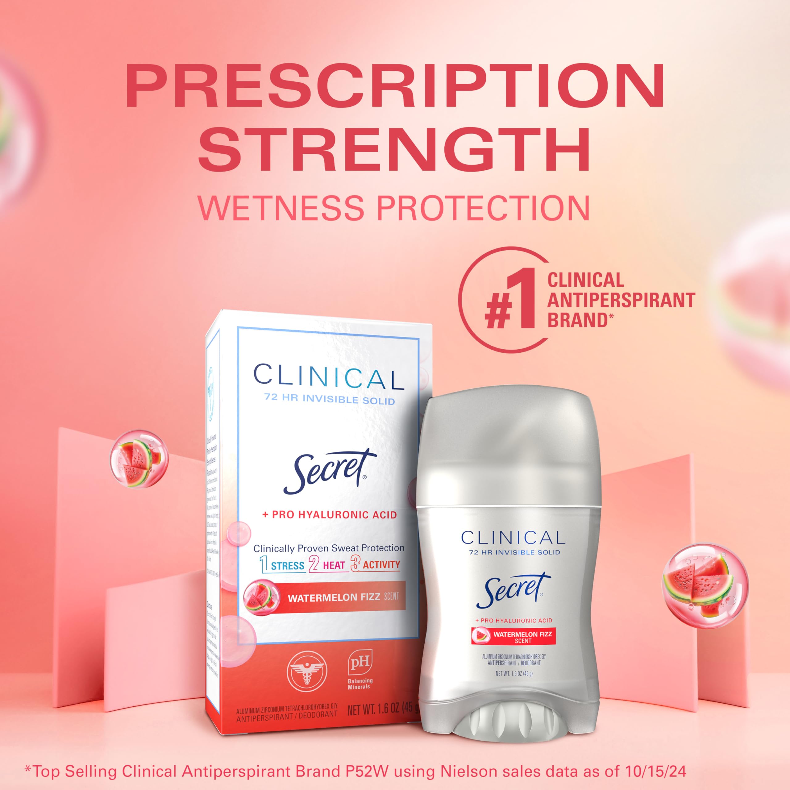 Front view of Secret Watermelon Fizz packaging for summer style