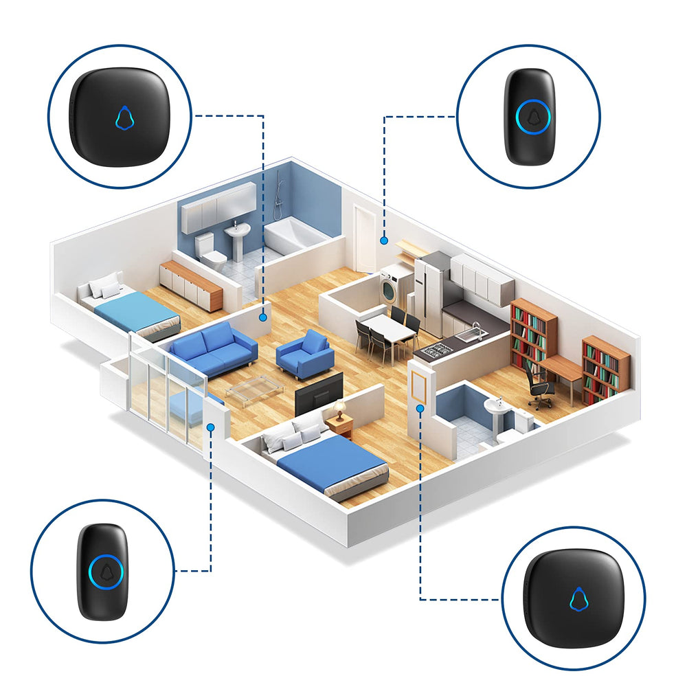 SECRUI black premium doorbell design for modern interiors