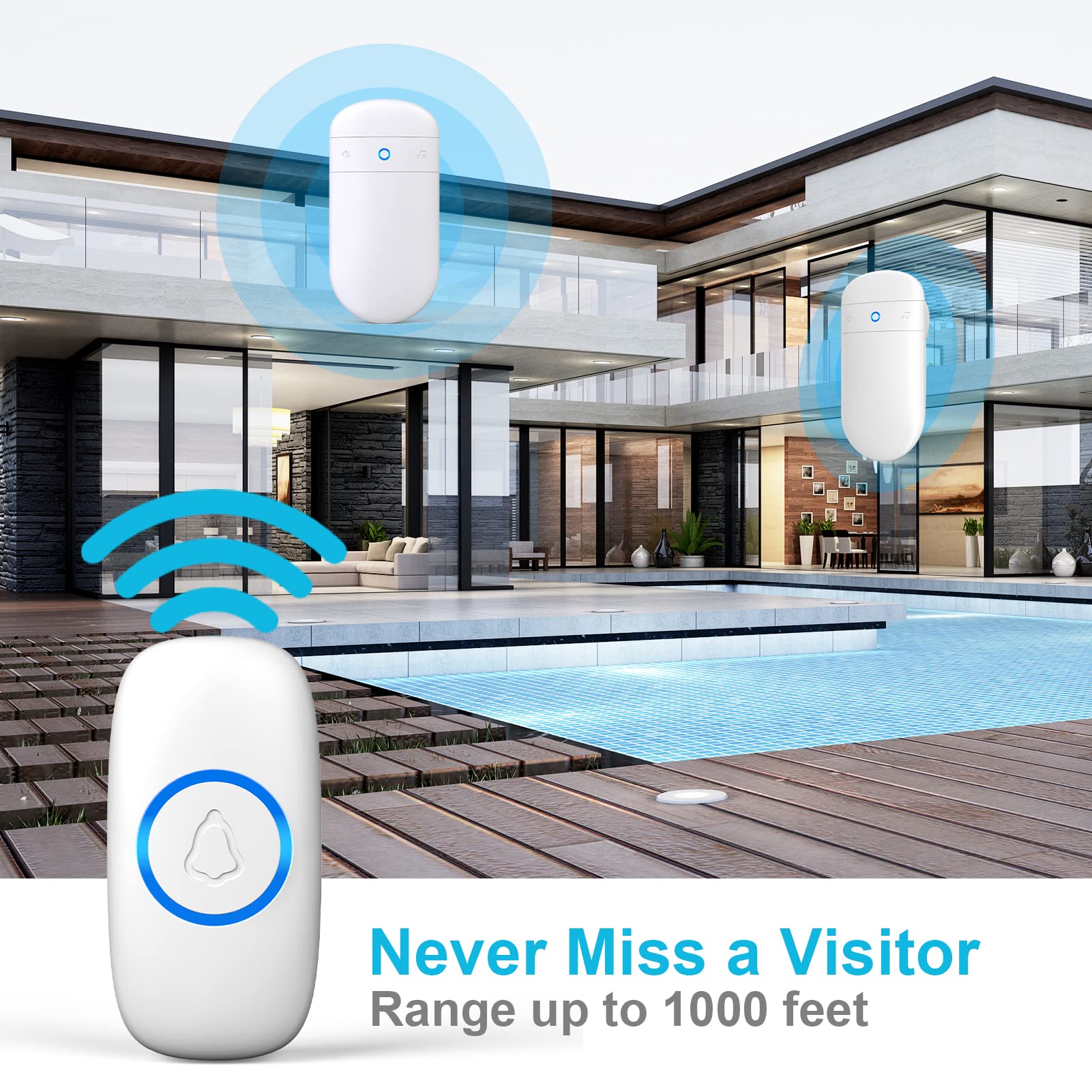 SECRUI waterproof push-button outdoor installation and durability
