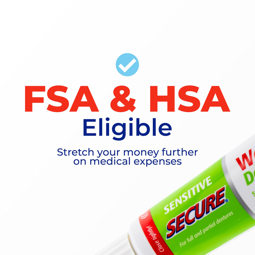 Secure denture adhesive easy-application aids morning routine