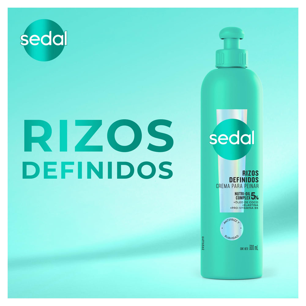 Sedal Defined Curls Styling Cream on damp hair helps define natural curls