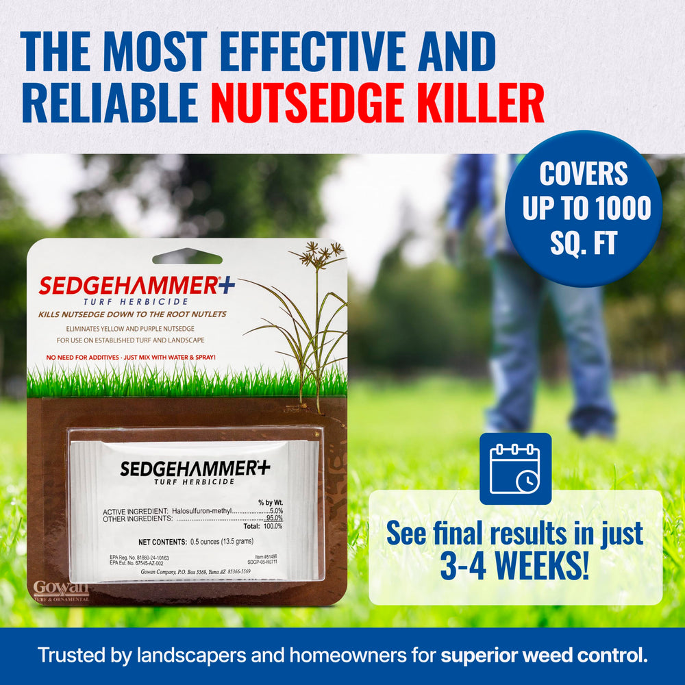 Sedgehammer Plus dry mix image showing easy pre-mix surfactant.