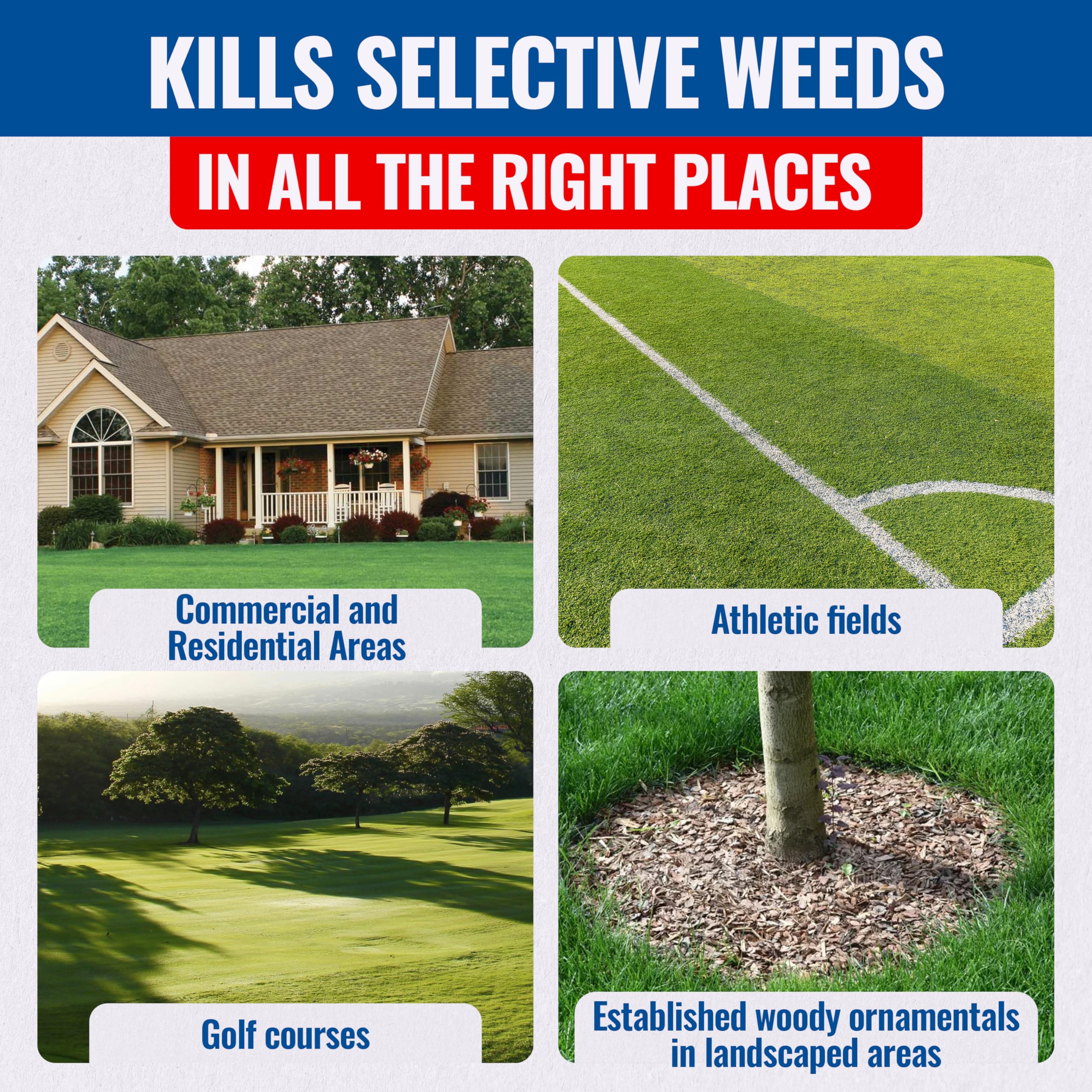 Sedgehammer Plus lawn-care setup with measuring cup and nozzle for easy application.