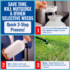 Measuring and mixing Sedgehammer Plus simplifies weed control for homeowners