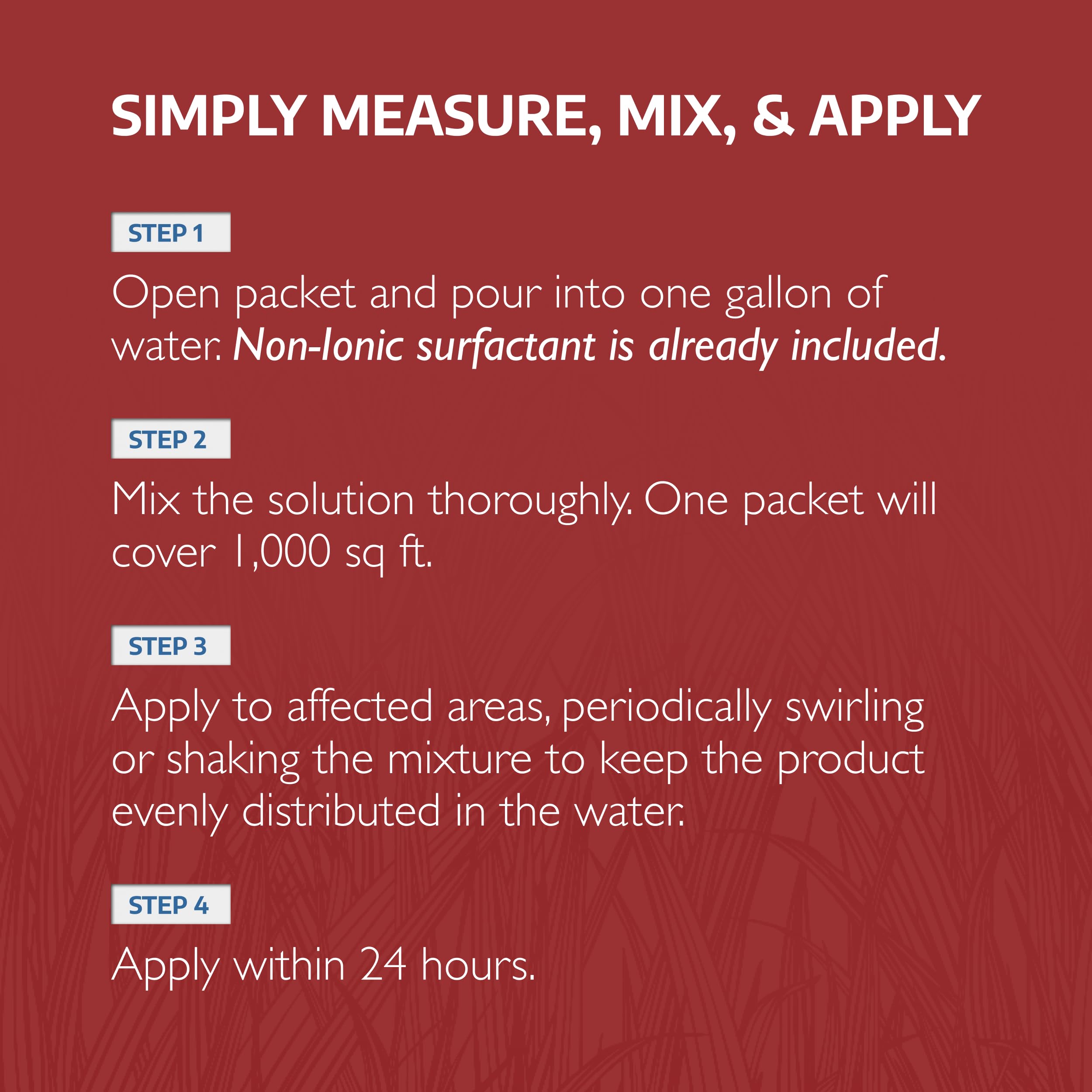 Sedgehammer Plus turf protection during application shows even coverage across the lawn.