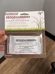Sedgehammer Plus turf weed killer label highlights USA-made formulation for home lawns.