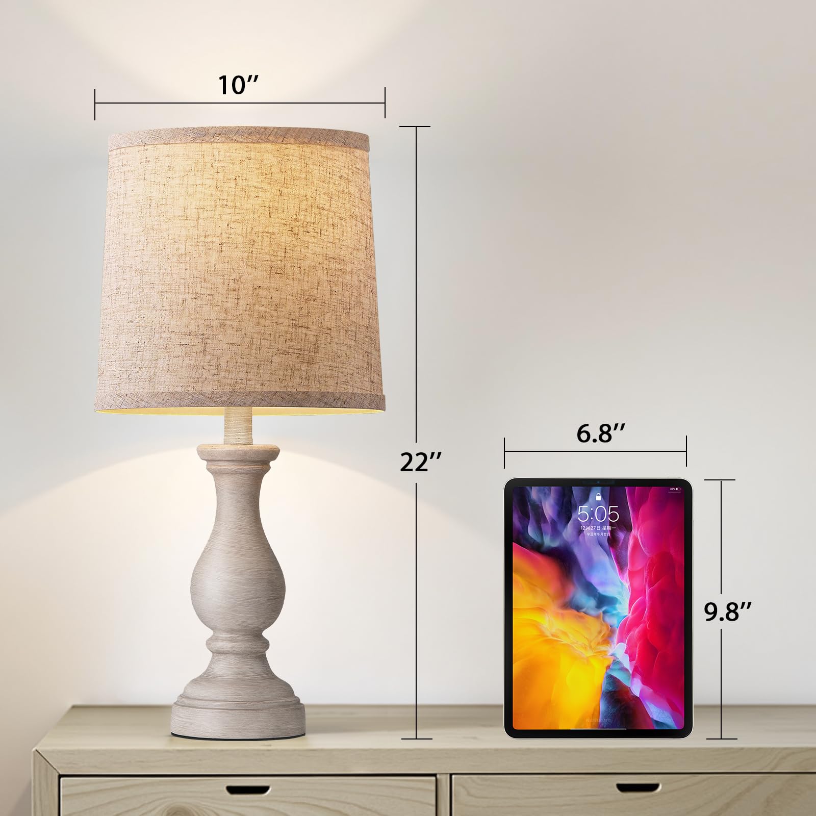 Seealle two lamps on a nightstand for balanced lighting