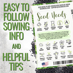 Seed Needs Basil Seeds Italian Large Leaf Packet for balcony herb gardening.