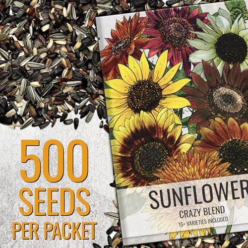 Close-up of Seed Needs Crazy Blend varieties showing color and bloom shapes for visual interest.