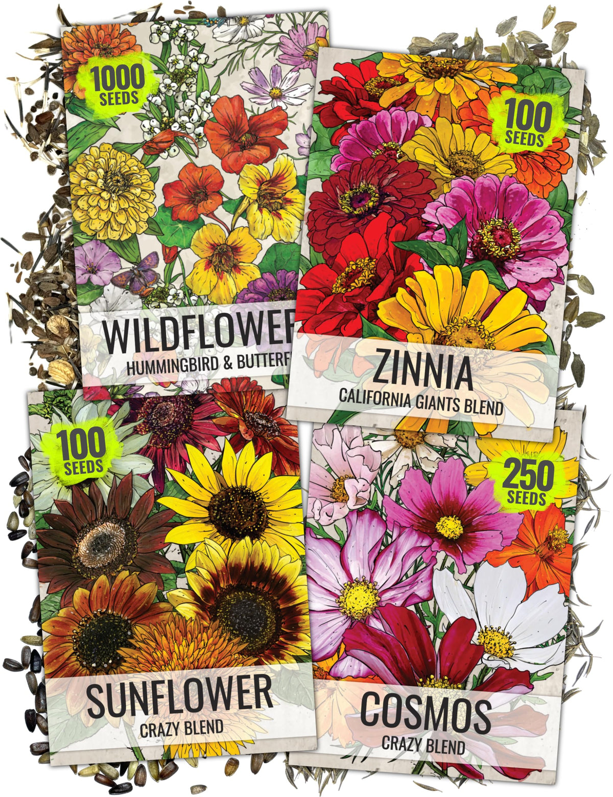 Seed Needs Crazy Cosmos Mix blooms attract butterflies for a vibrant garden
