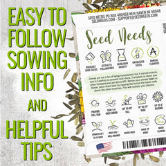 Seed Needs Crazy Zinnia Mix color range for dramatic borders.