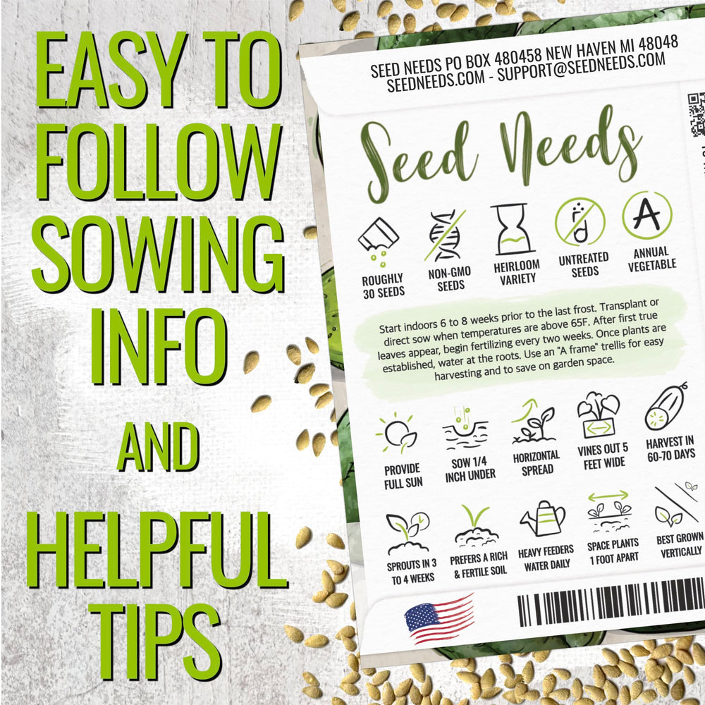 Seed Needs Cucamelon cultivation: full sun and well-drained soil