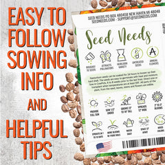 Seed Needs open-pollinated heirloom seeds support biodiversity in your garden.