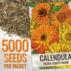 Seed Needs Pacific Beauty Mix border bed ready for planting and lasting color.