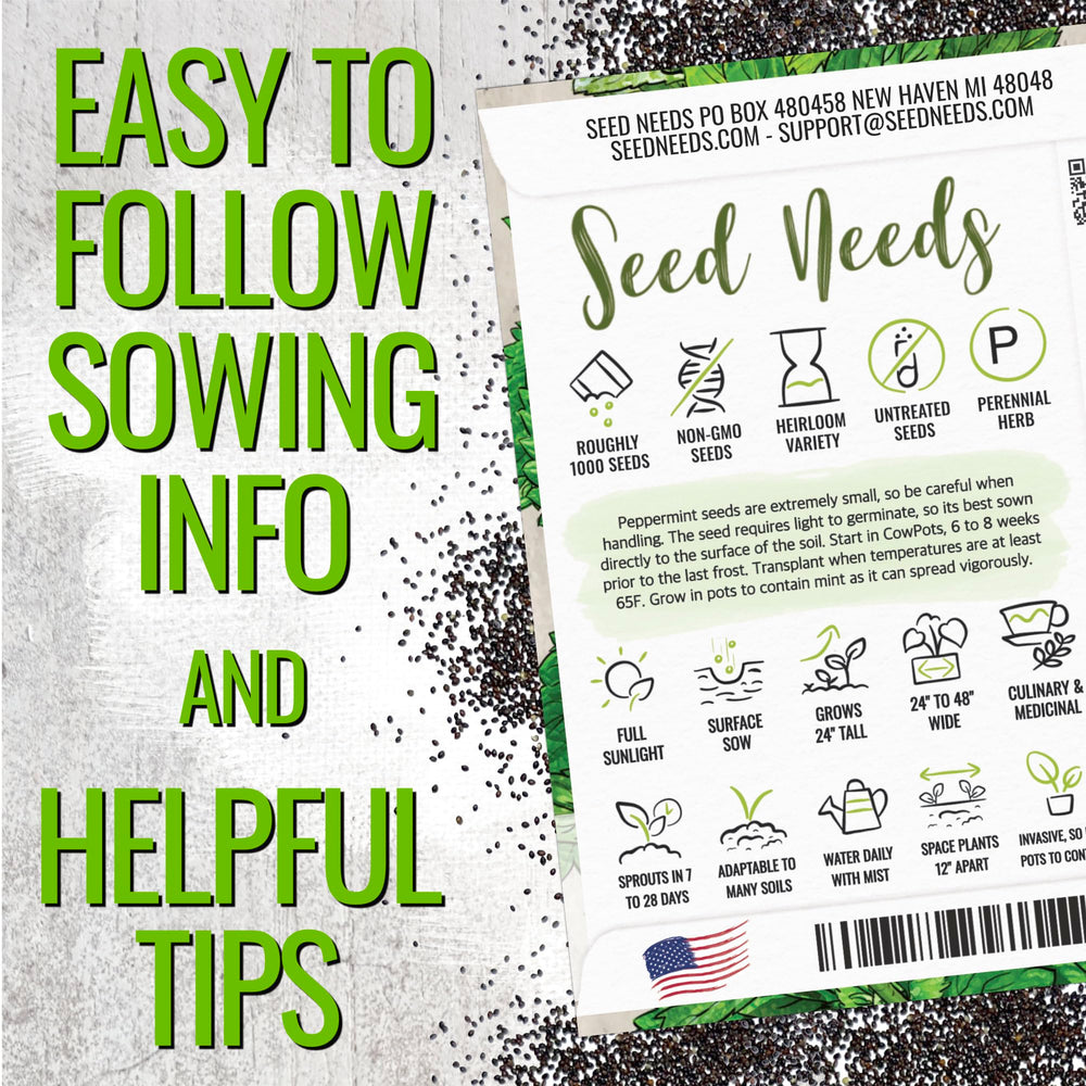 Seed Needs peppermint leaves aroma for culinary uses