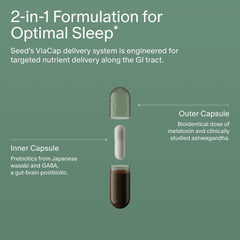 Seed PM-02 packaging showcases vegan, shelf-stable sleep support.