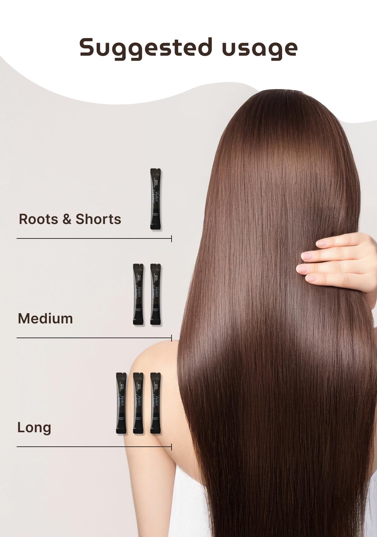 SEEDBEE long hair full-coverage option for even color.