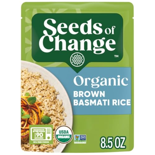SEEDS OF CHANGE organic rice on kitchen counter, perfect for versatile sides