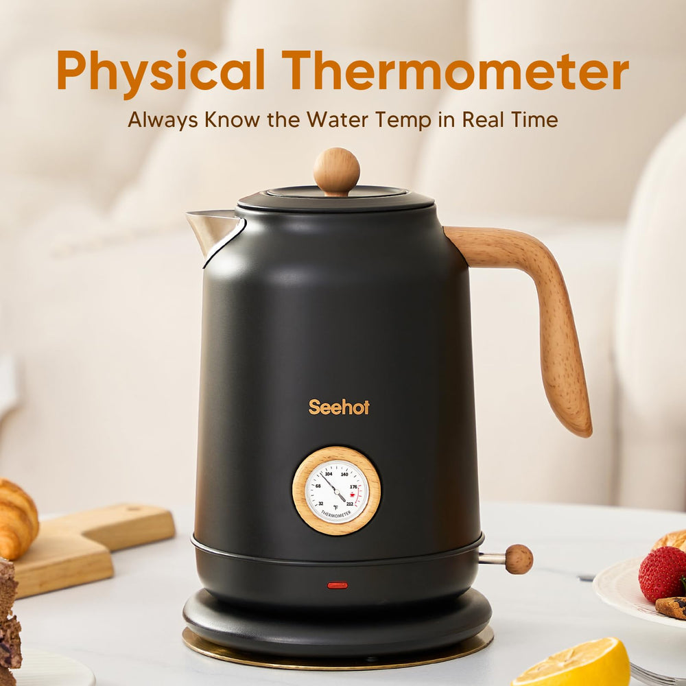 Seehot 1200W fast boiling delivers hot water in minutes for busy mornings.