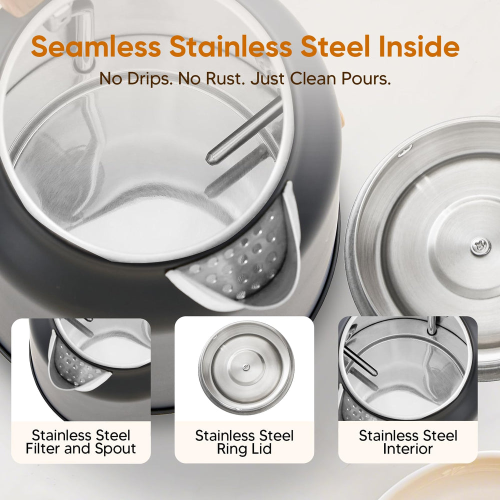 Seehot auto shut-off enhances safety during busy kitchen moments.