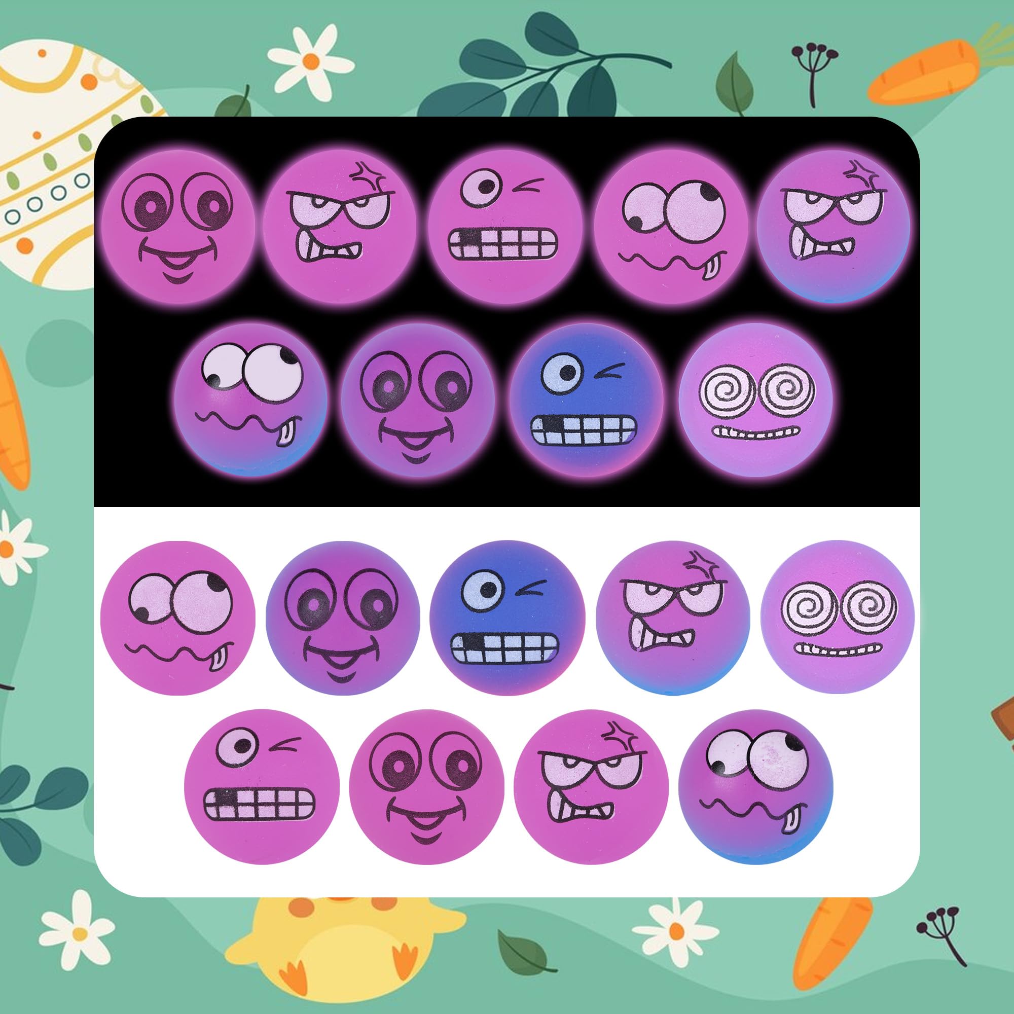 Seeiuua glow-in-the-dark bouncing balls for after-dark playtime