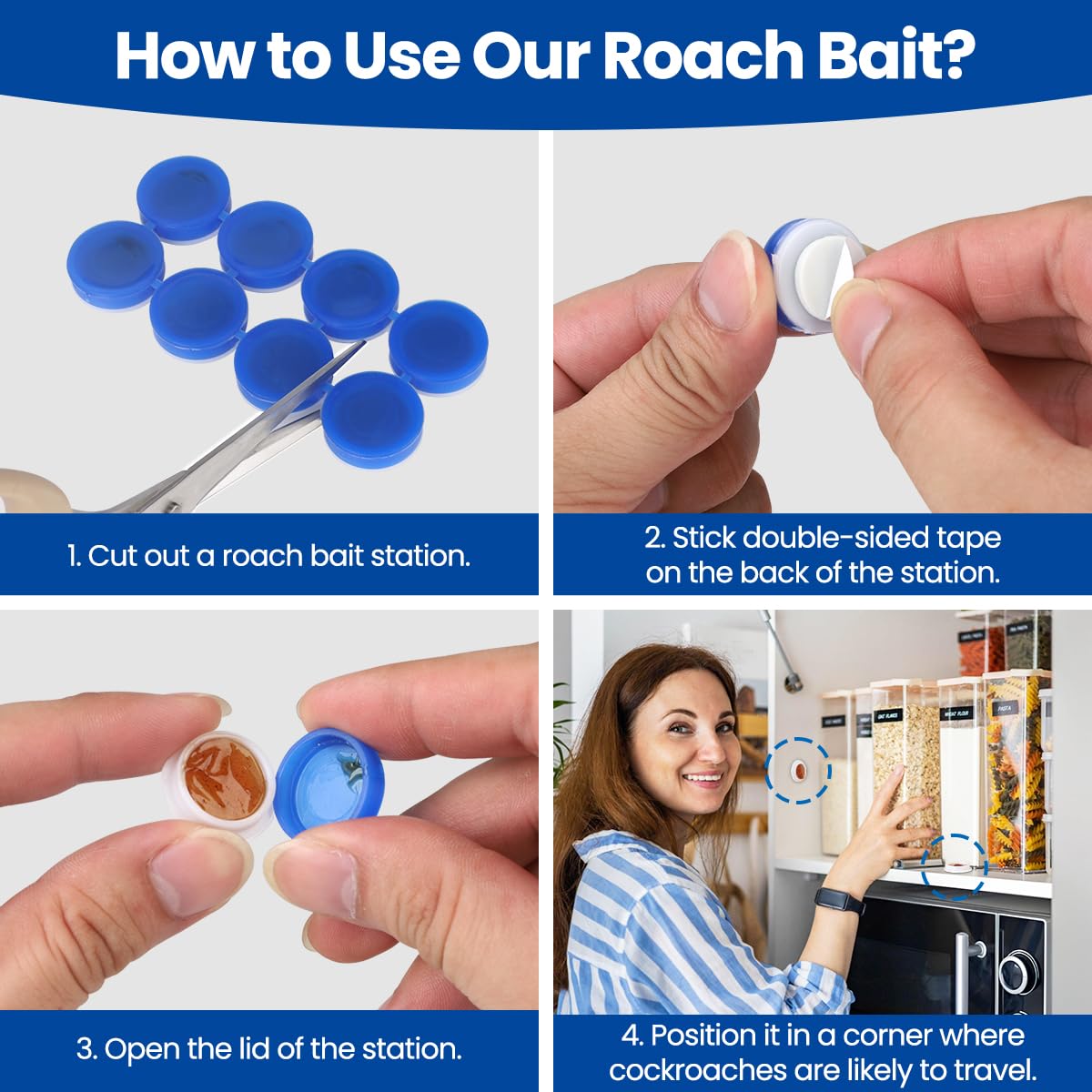 SEEKDIT advanced formulation targets German, American, and black cockroaches