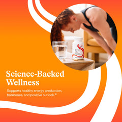 Seeking Health B Complex Plus bottle on kitchen counter for everyday routine